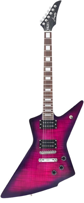 Purple Color Solid Body Electric Guitar with Mahogany and Rosewood by Firefly