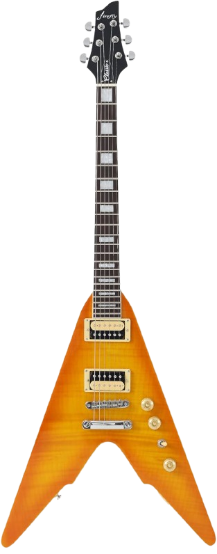 HoneyBurst Finish Color Mahogany Solid Body with Rosewood Fretboard
