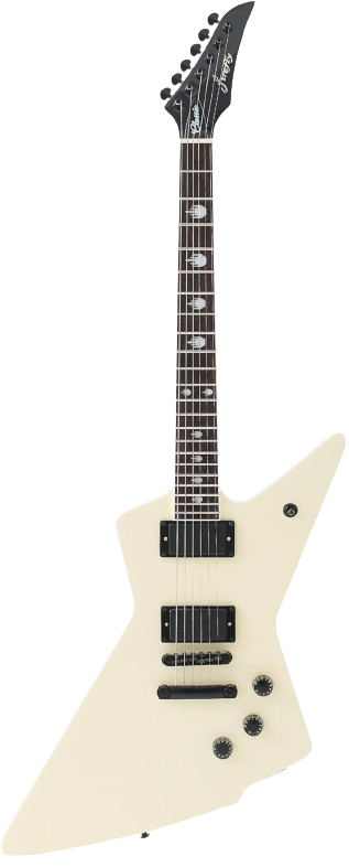 Gloss Cream Color Solid Body Electric Guitar with Mahogany and Rosewood